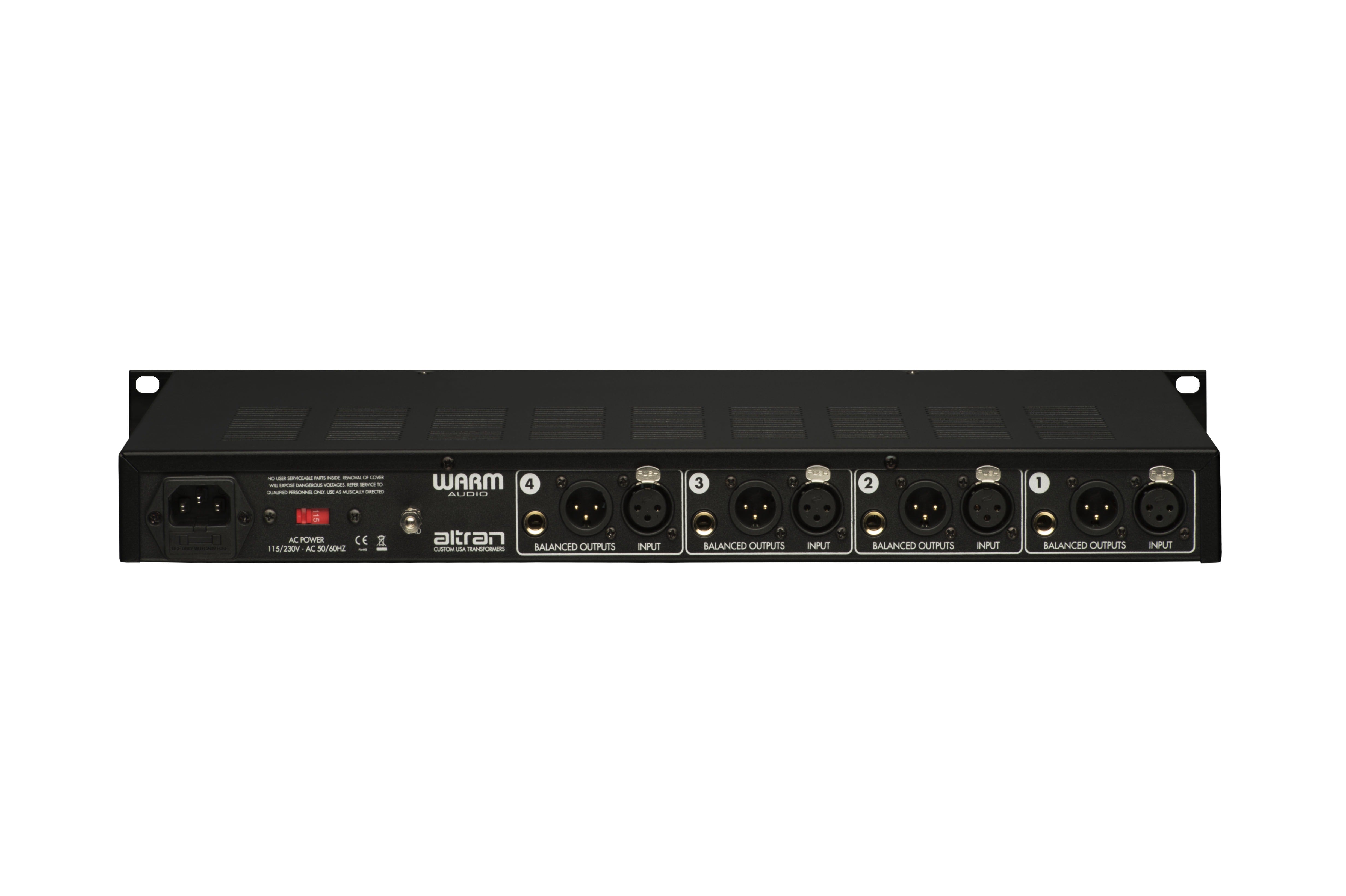 Warm Audio WA-412 Four Channel Mic Pre - Mic Preamp - Professional Audio Design, Inc