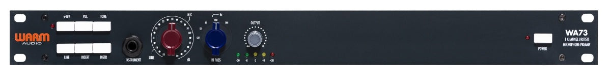 Warm Audio WA73 Single Channel British Mic Pre - Mic Preamp - Professional Audio Design, Inc