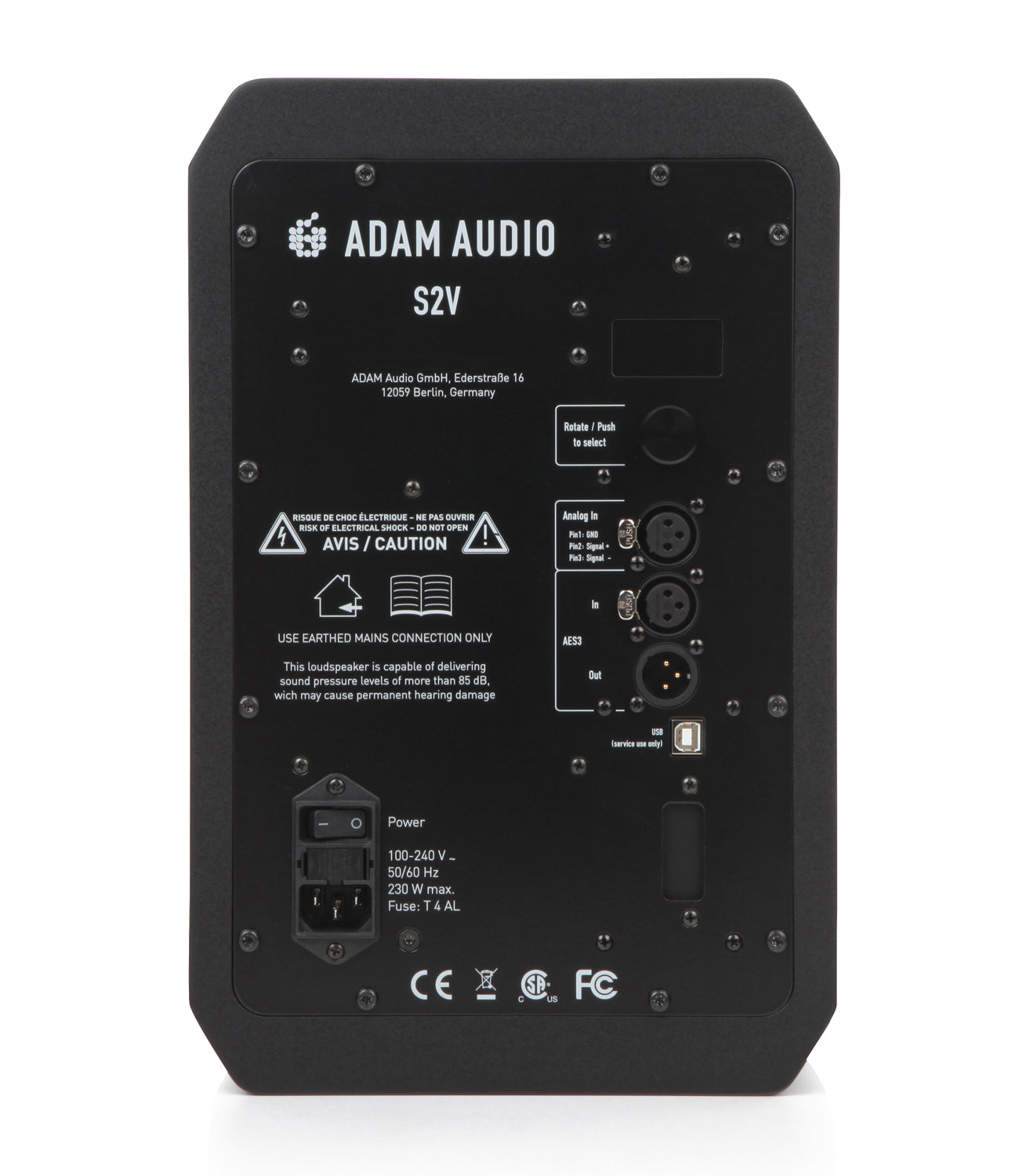 Monitor Systems - ADAM S2V Nearfield Monitor - Professional Audio Design, Inc