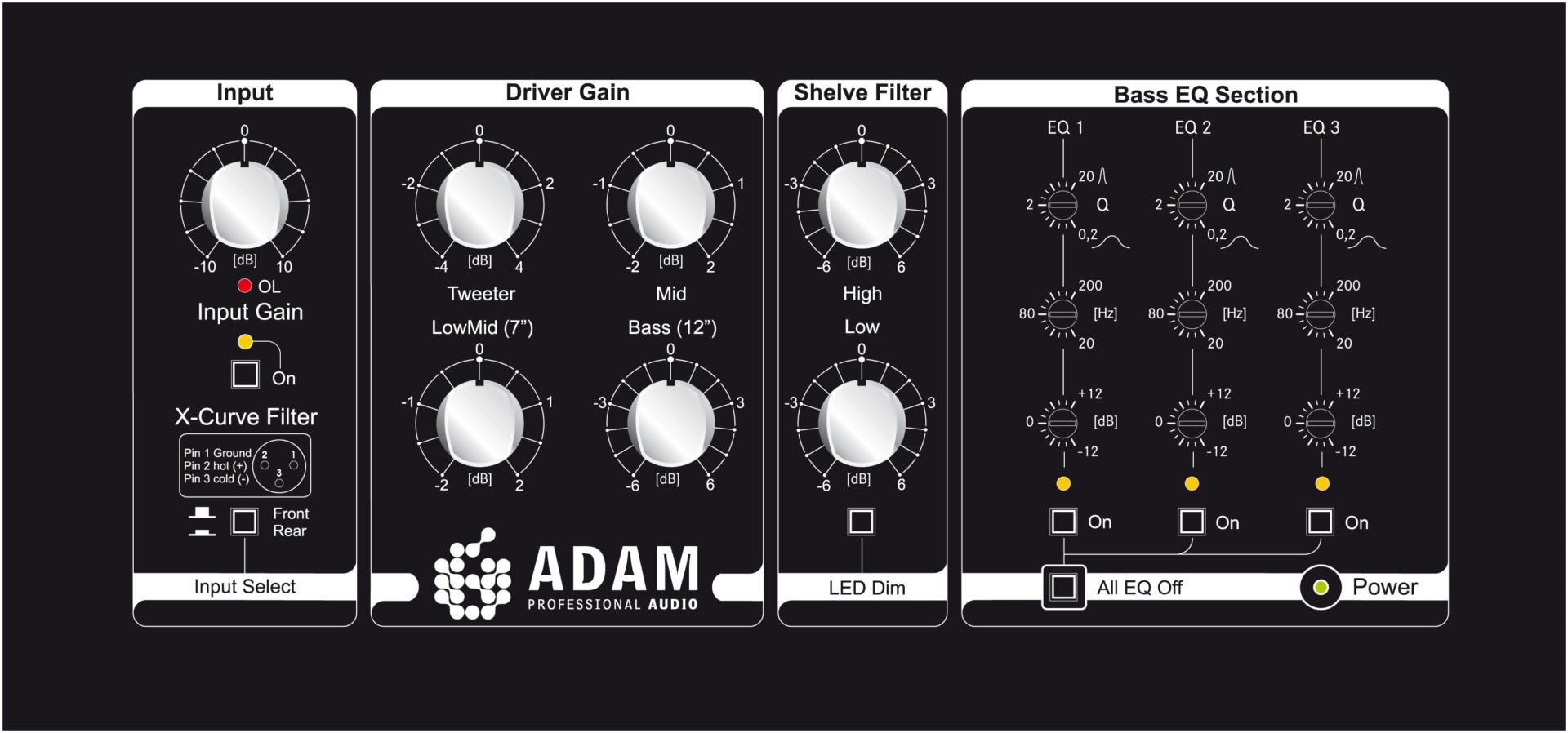 Monitor Systems - ADAM Audio S6X Main Monitor - Professional Audio Design, Inc