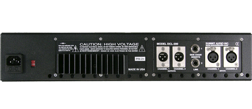 Summit Audio DCL-200 Dual Compressor Limiter - Compressor - Professional Audio Design, Inc