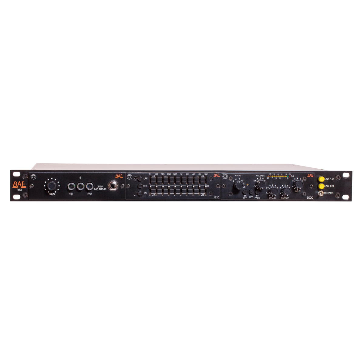 BAE R53 - 3 Channel 1U rack