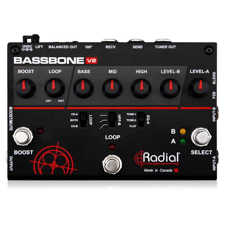 Radial Engineering Bassbone V2 - Preamp - Professional Audio Design, Inc