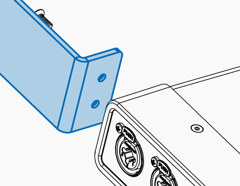 Motu Half-Rack Mounting Kit - Rack - Professional Audio Design, Inc