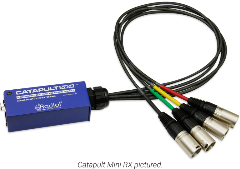 Radial Engineering Catapult Mini - Compact Cat 5 Analog Snake - Accessories - Professional Audio Design, Inc
