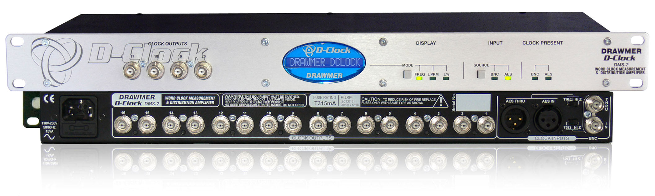 Drawmer D-Clock - Clock Measurement & Distribution - Professional Audio Design, Inc