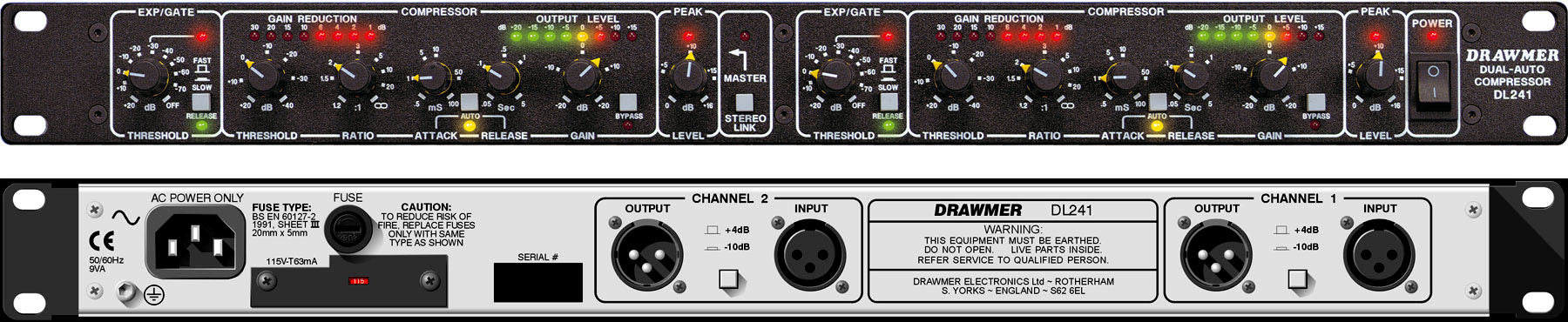 Drawmer DL241 - Auto Compressor - Professional Audio Design, Inc