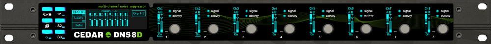 Cedar Audio DNS 8D - 8-Channel Dialogue Noise Suppressor with Dante® - Professional Audio Design, Inc
