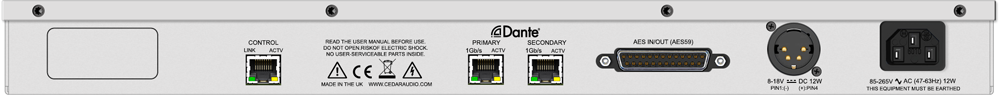 Cedar Audio DNS 8D - 8-Channel Dialogue Noise Suppressor with Dante® - Professional Audio Design, Inc