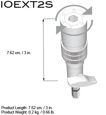 Triad-Orbit IO-EXT2S - IO-Equipped 2″ Rotating Extension Bar