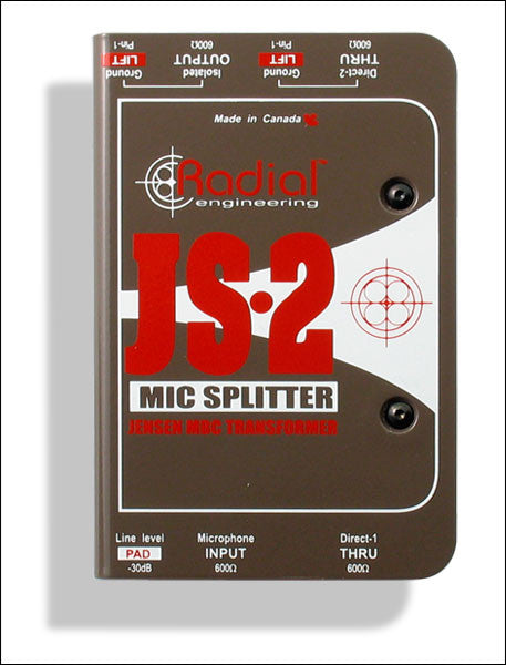 Recording Equipment - Radial Engineering - Radial Engineering JS2 - Professional Audio Design, Inc