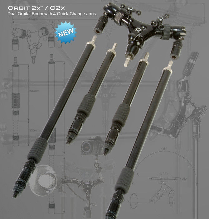 Accessories,Instruments - Triad-Orbit Stands - Triad-Orbit O2X-Orbit 2 Dual Orbital Boom System - Professional Audio Design, Inc