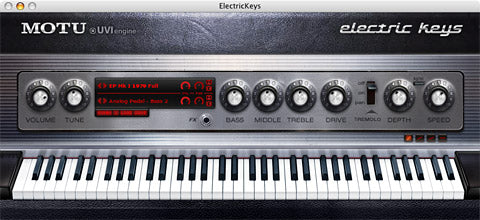 Motu Electric Keys - Plugin - Professional Audio Design, Inc