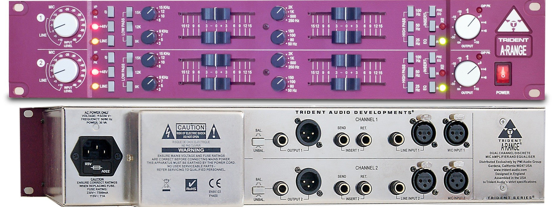 Recording Equipment - Trident - Trident A Range - Professional Audio Design, Inc