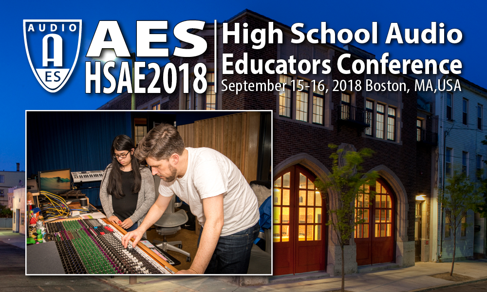 Join PAD at the AES High School Audio Educators Conference