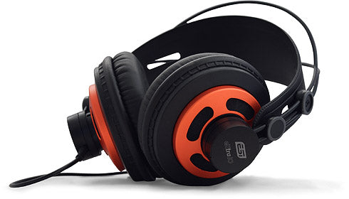 ESI Audio eXtra 10 - High Quality Monitoring Headphones with dSONIQ Realphones Modeling Software - Black/Orange