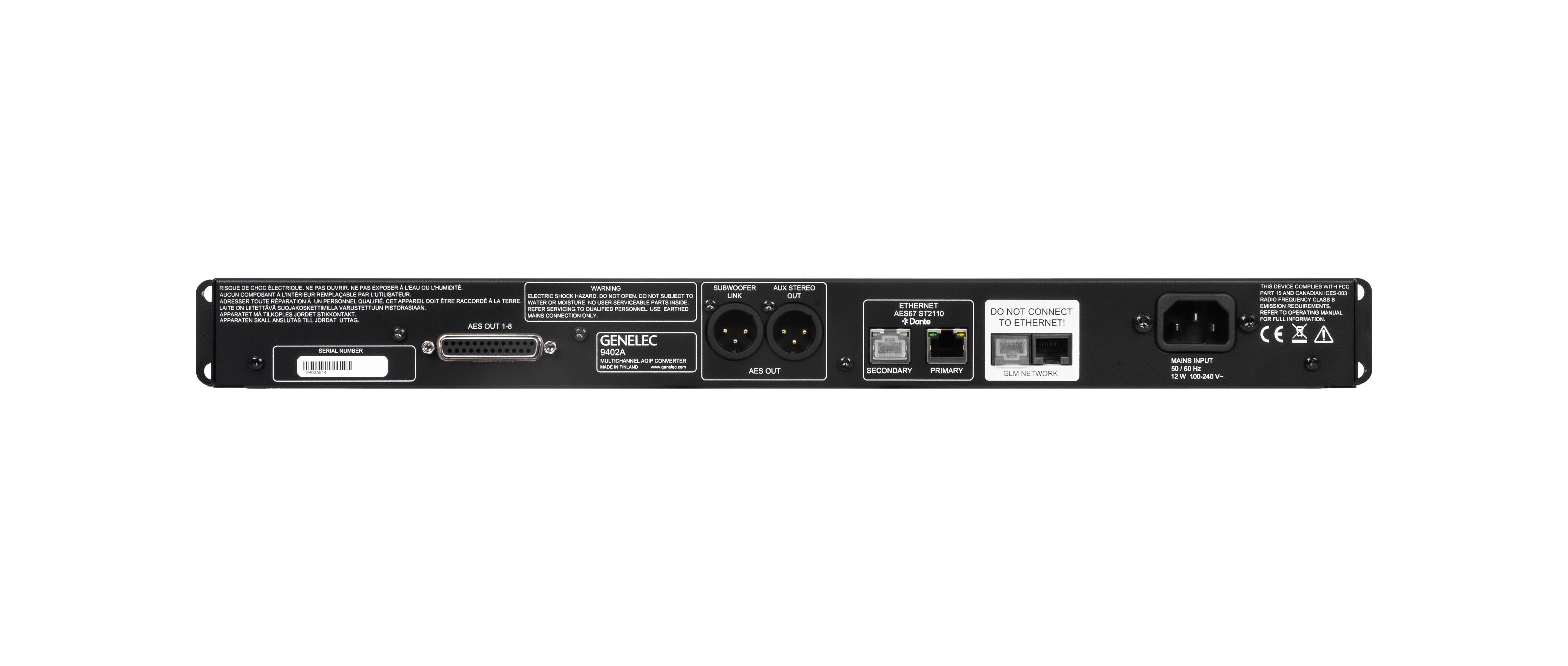 Genelec 9402A System Management Device *SHIPPING Q3 2026*