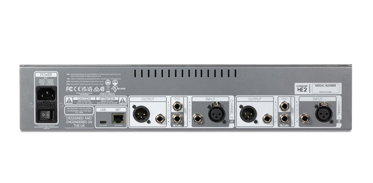 Cranborne Audio Carnaby HE2 - 2U 2-channel HarmonicEQ® for 19 Inch Rack