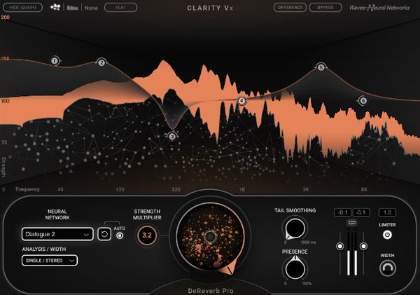 Waves Clarity Vx DeReverb Pro - Advanced AI reverb removal for dialogue & vocals