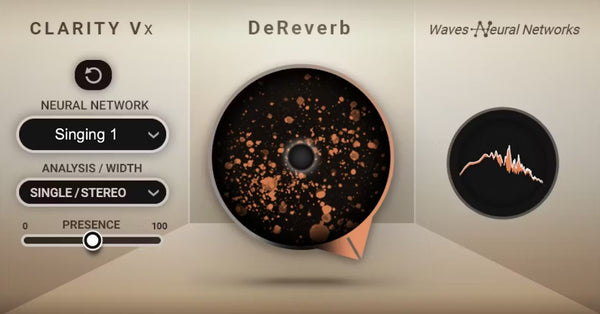 Waves Clarity Vx DeReverb - Instant AI room & reverb removal for voice
