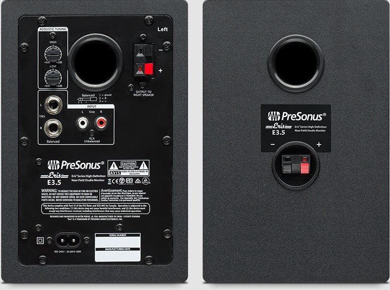 Presonus ERIS E3.5 gen1 美品 PreSonus ERIS 3.5 - Active Monitors - Professional Audio Design, Inc