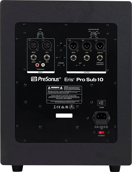 PreSonus ERIS PRO SUB 10 - 10-inch, Active, Front-Firing Studio Subwoofer