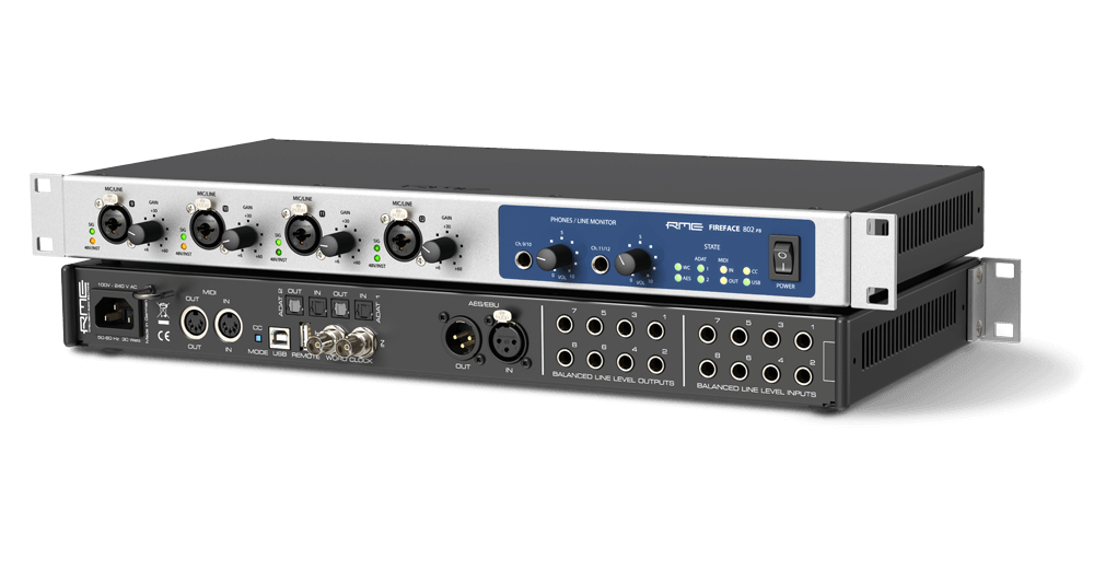 RME Fireface 802 FS - 60-Channel 192 kHz high-end USB Audio Interface