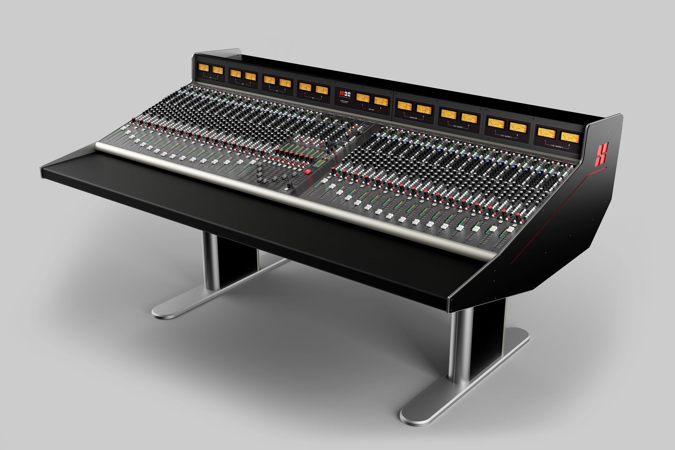 Harrison Audio 48 channel inline console fitted with 96 channels, Dante IO inbuilt