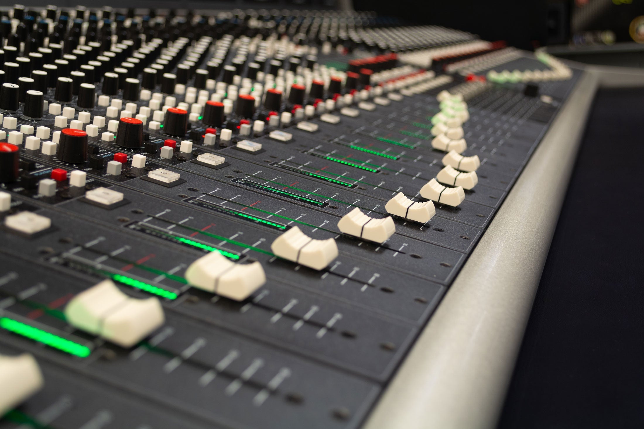 Harrison Audio 48 channel inline console fitted with 96 channels, Dante IO inbuilt