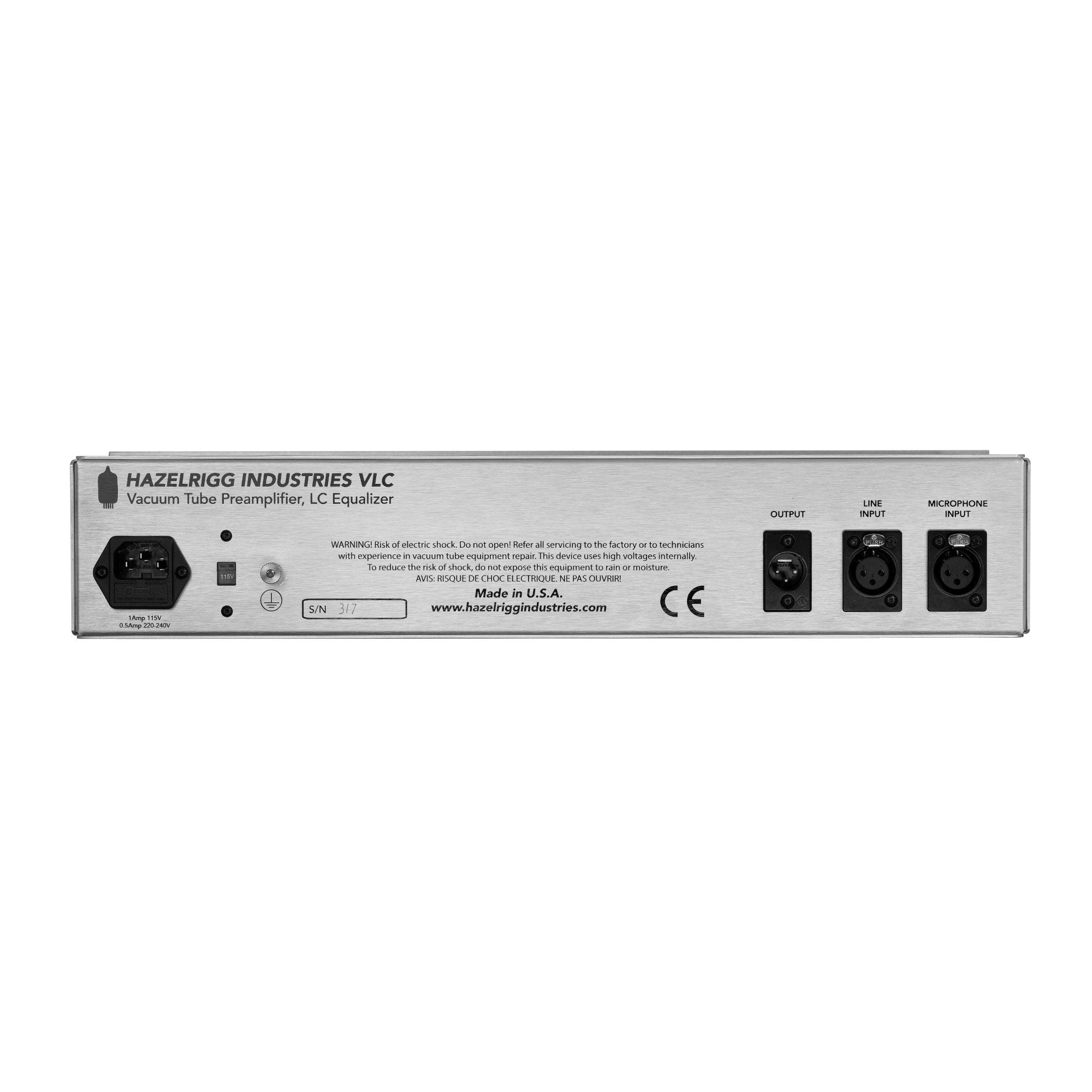 Hazelrigg VLC - Microphone Preamplifier - Professional Audio
