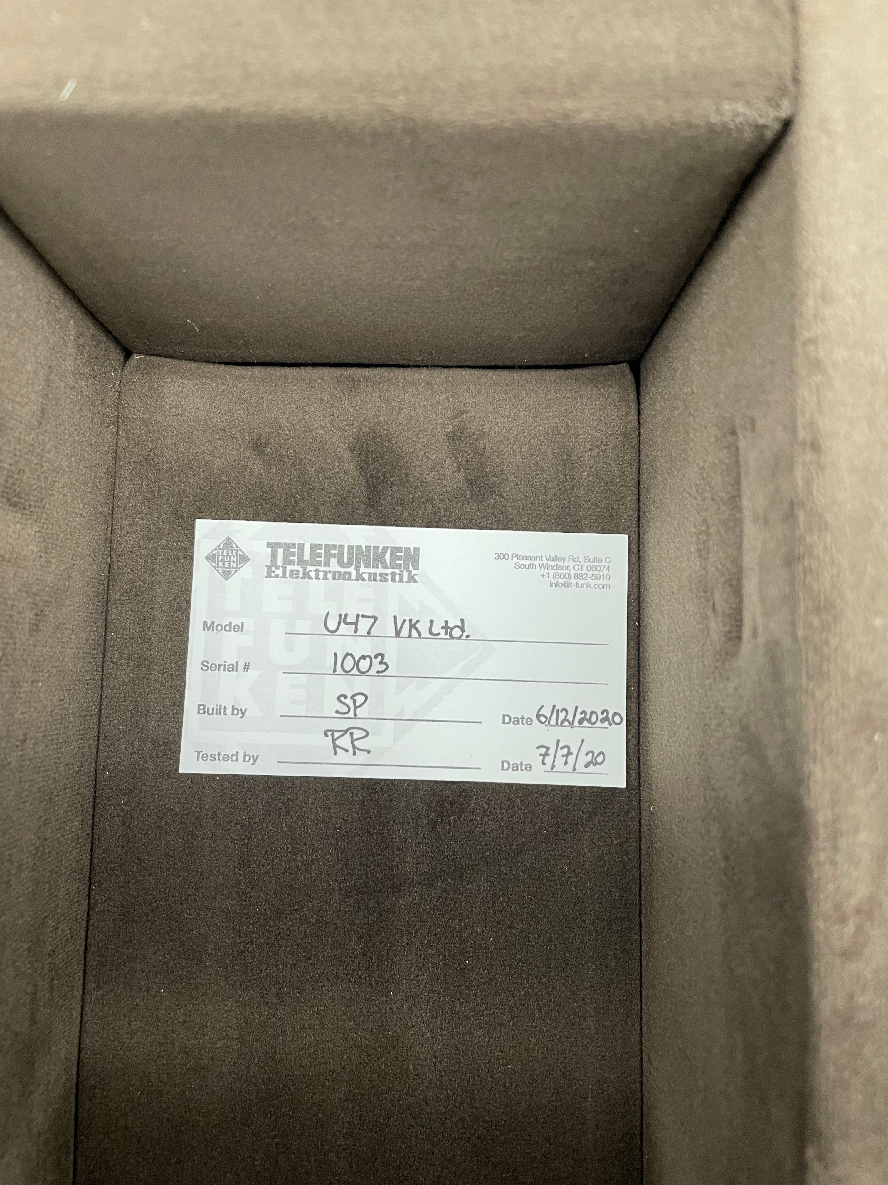 Telefunken U 47 VK LTD (Preowned - never used)
