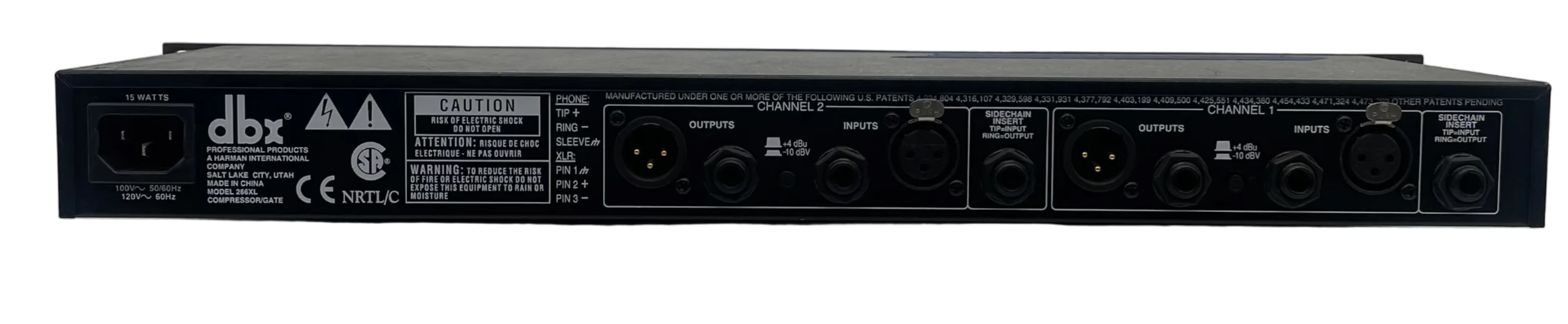 DBX 266XL Compressor/Gate (Preowned)