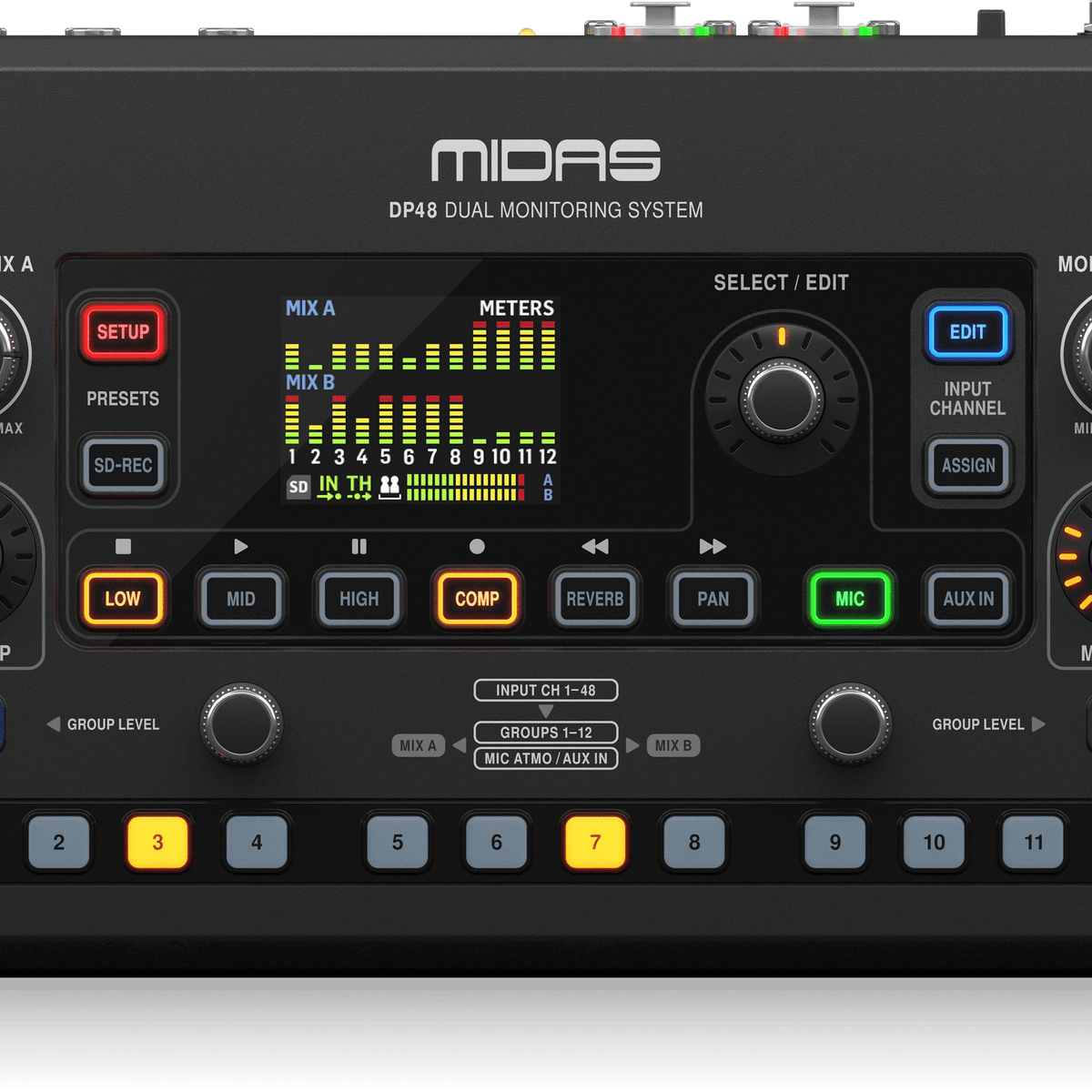 MIDAS-DP48 - Dual 48-Channel Personal Monitor Mixer - Professional