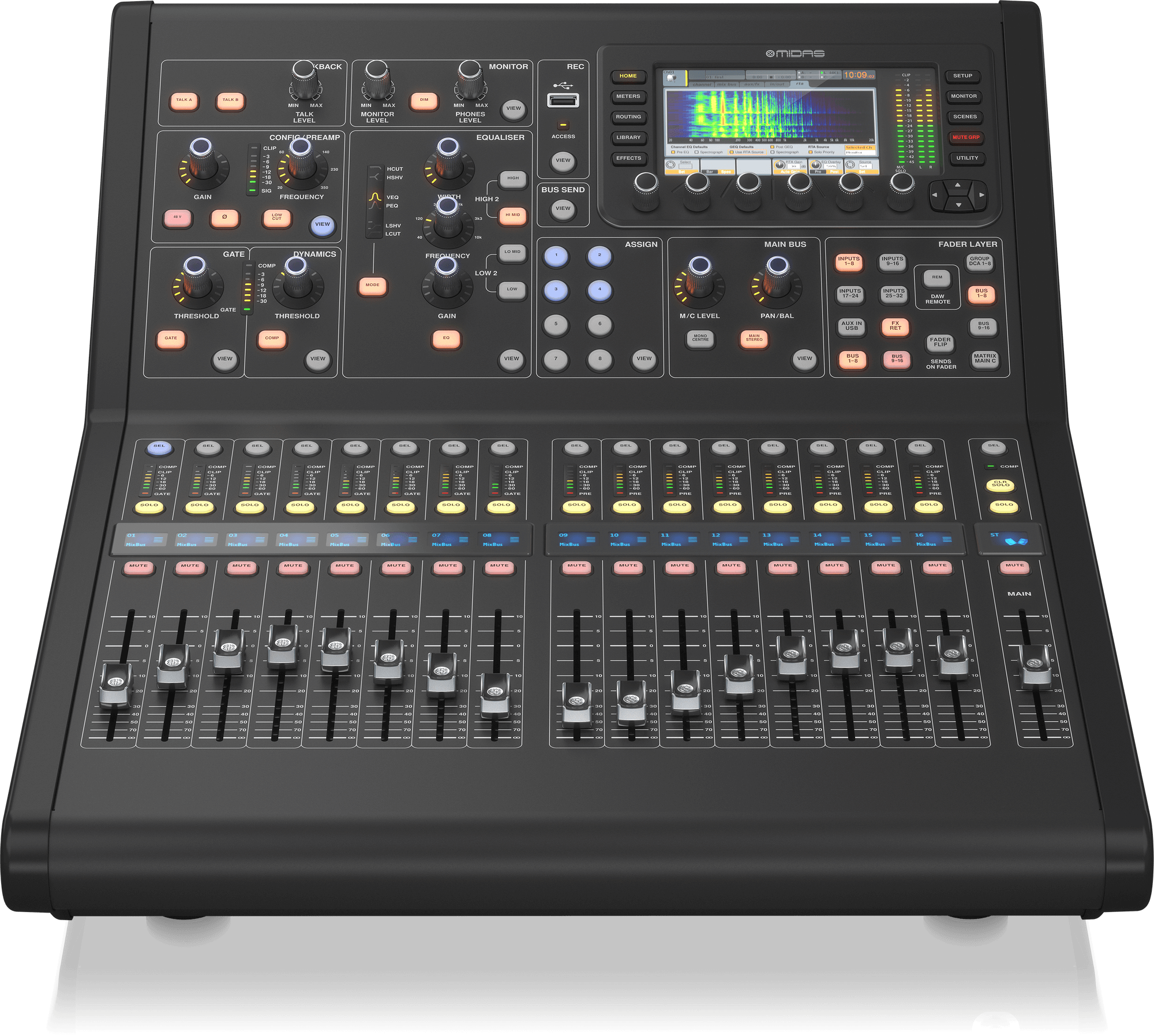 MIDAS-M32R LIVE - 40 input Channels, 16 Midas PRO Microphone Preamplifiers
