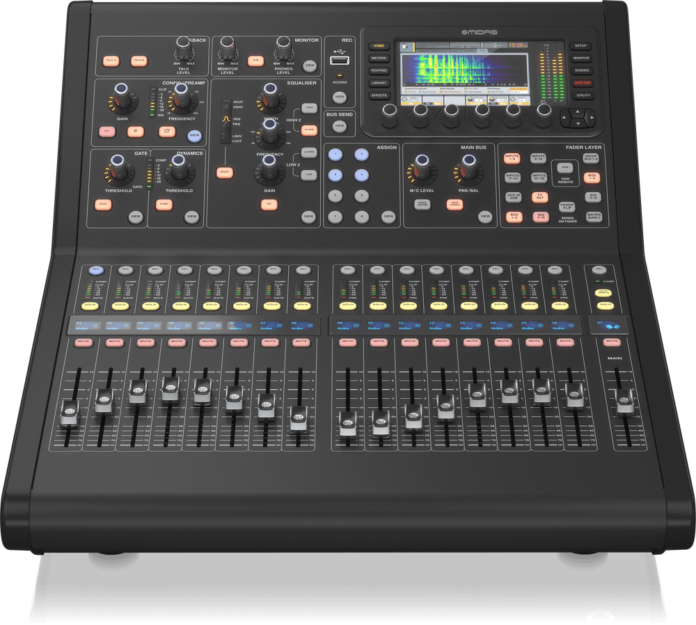 MIDAS-M32R LIVE - 40 input Channels, 16 Midas PRO Microphone ...
