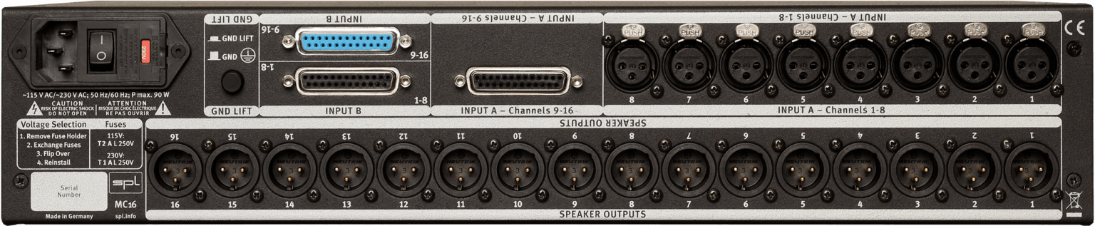 SPL MC16 - 16-Channel Mastering Monitor Controller