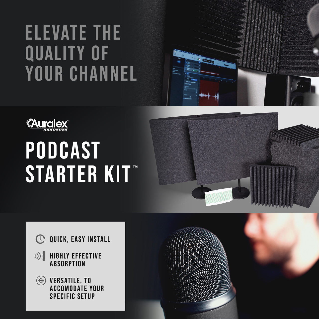 Auralex Podcast Plus Starter Kit