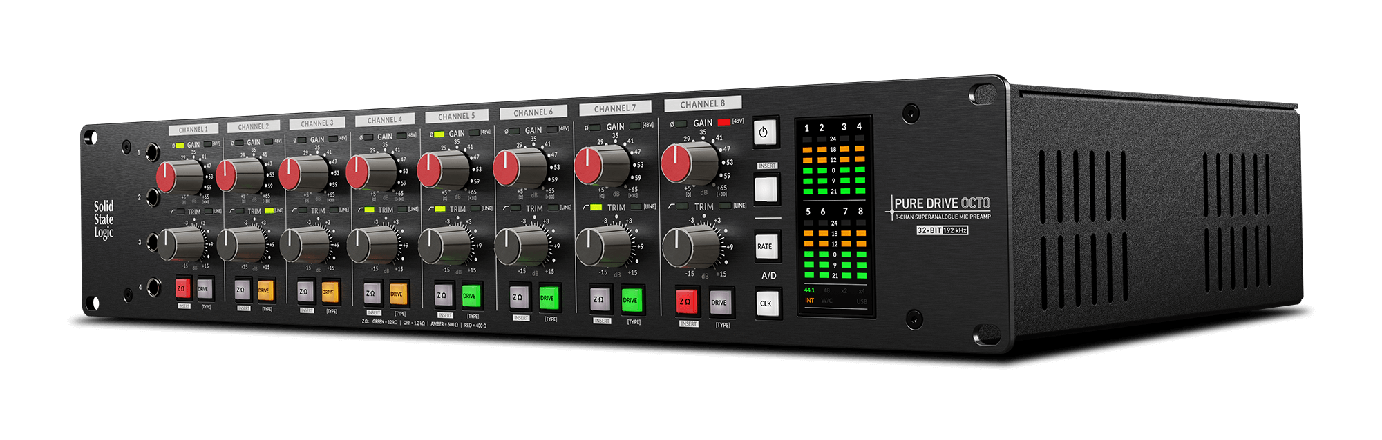 Solid State Logic SSL Puredrive Octo Pre Amp - Professional Audio Solid State Logic SSL Puredrive Octo Pre Amp - Professional Audio