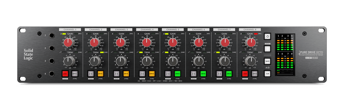 SSL PURE DRIVE OCTO 8チャンネルマイクプリアンプ Solid State Logic SSL Puredrive Octo Pre Amp - Professional