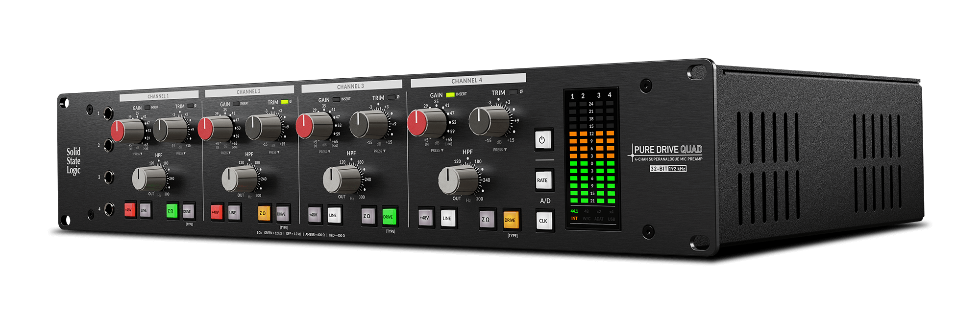 Solid State Logic SSL Puredrive Quad Pre Amp - Professional Audio Solid State Logic SSL Puredrive Quad Pre Amp - Professional Audio