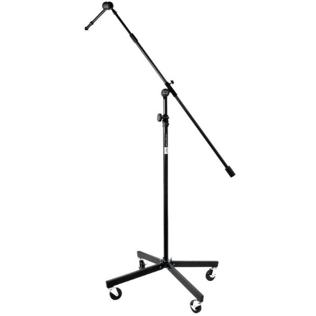 On-Stage SB96+ - Tripod Studio Mic Boom with 7" Mini Boom Extension and Casters
