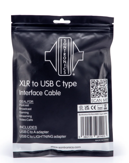 Sontronics XLR-USB-C Cable