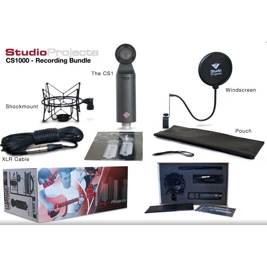 Studio Projects CS1000 Bundle - CS1, Pop Filer and OFC Cable Bundle