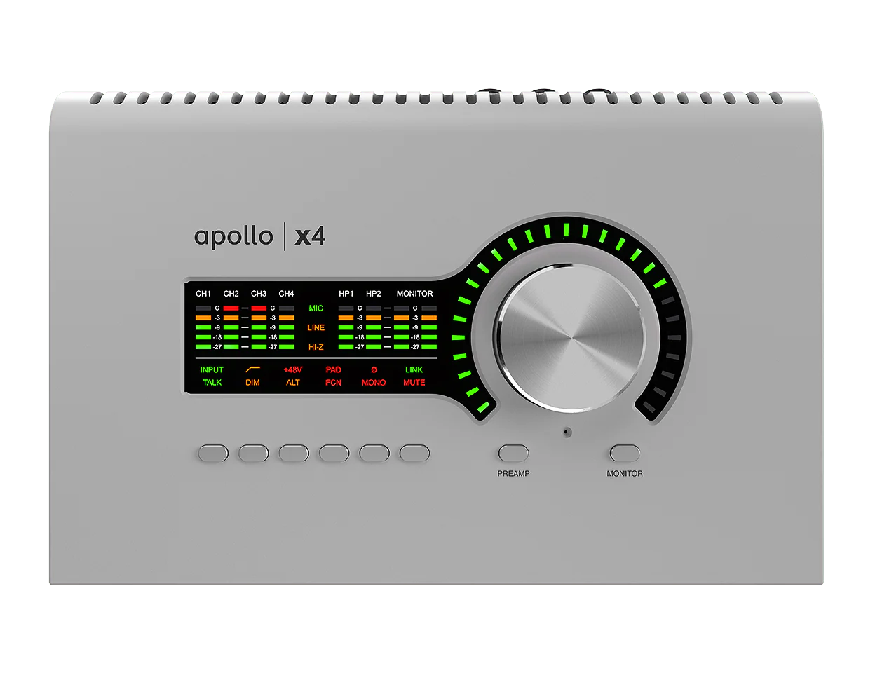 Universal Audio Apollo x4 Gen 2 – 12x18 Desktop Thunderbolt Audio Interface with 4 Unison Preamps & QUAD Core DSP (Essentials+ or Studio+ Edition)