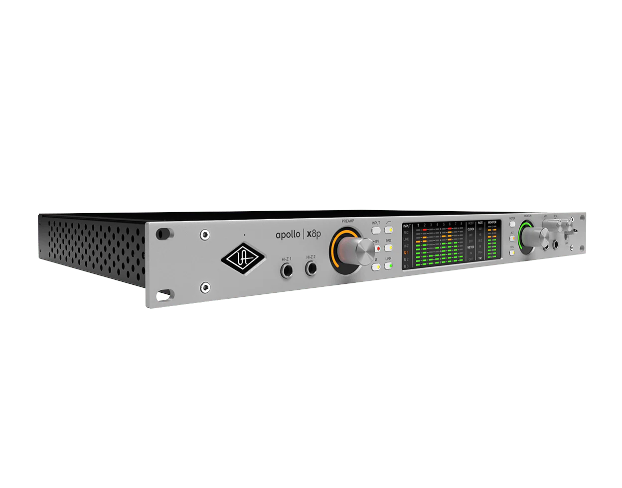 Universal Audio Apollo x8p Gen 2 – 16x22 Thunderbolt Audio Interface with 8 Unison Preamps & HEXA Core DSP (Essentials+ or Studio+ Edition)