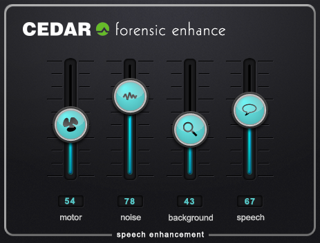 Forensic Enhance plug-in interface