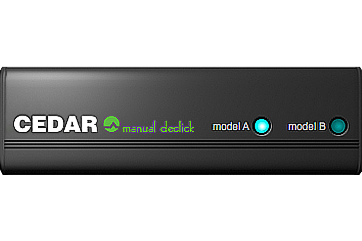 Manual Declick plug-in interface