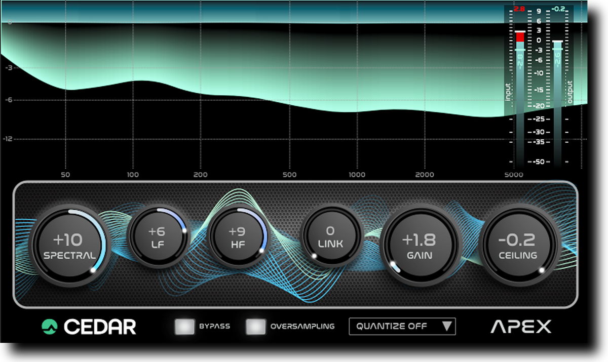 APEX Adaptive Limiter plug-in interface