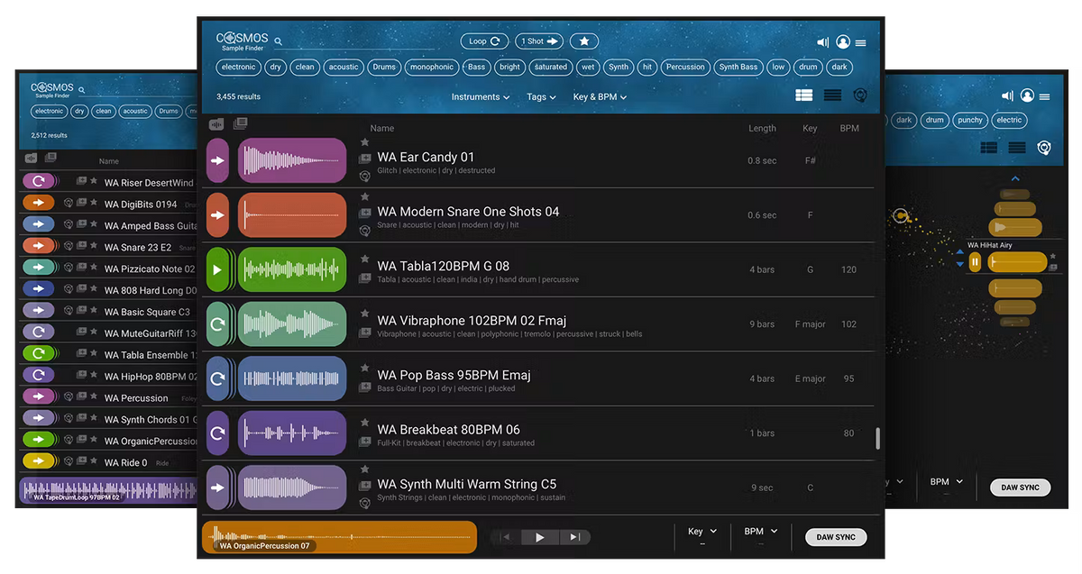Waves COSMOS Sample Finder