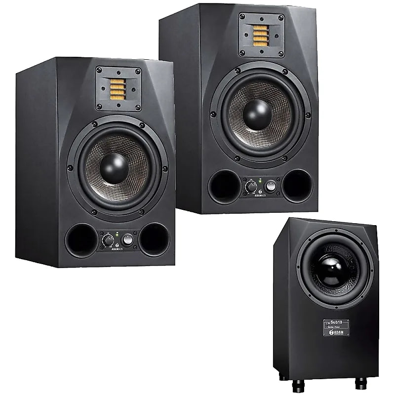 ADAM Audio A7X / Sub10 Matched 2.1 Active Powered Studio Monitor System Black